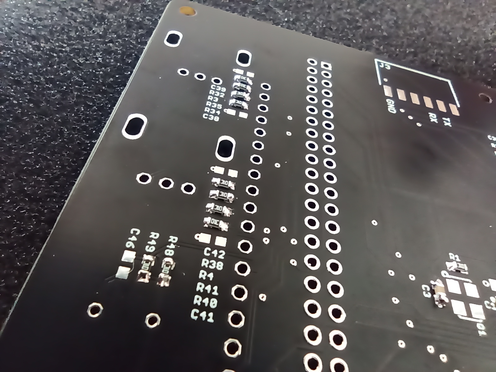 Resistors soldered